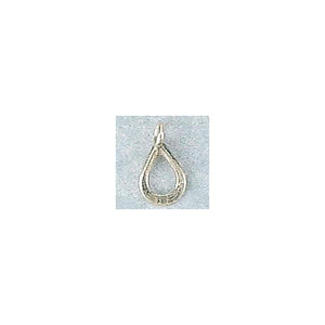 Fine Silver, Hill Tribe, 8.1mm Width by 1.5mm Length by 16.5mm Height, Flat Charm. Quantity Per Pack: 5 Pieces.