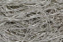 Load image into Gallery viewer, Sterling Silver, 0.8mm Width / Length, 18 Inch Square Regular Snake Chain with 6.0mm Width / Length by 1.4mm Thick, Smooth Spring Ring Clasp and Tags Ends. Quantity Per Pack: 1 Piece.
