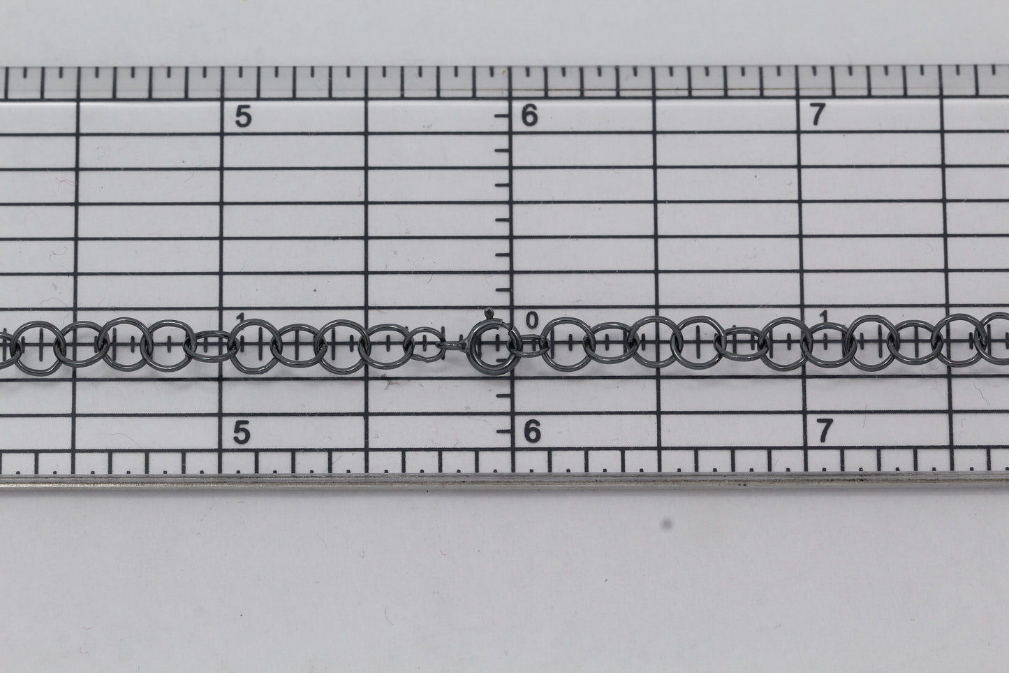 Sterling Silver Black Diamond, 5.0mm Width / Length, 18 Inch Circle Chain with 5.0mm Width / Length by 1.0mm Thick, Smooth Spring Ring Clasp. Quantity Per Pack: 1 Piece.