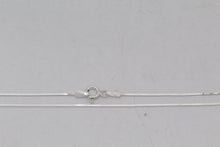 Load image into Gallery viewer, Sterling Silver, 0.75mm Width / Length, 16 Inch Square Regular Snake Chain with 6.0mm Width / Length by 1.4mm Thick, Smooth Spring Ring Clasp and Tags Ends. Quantity Per Pack: 1 Piece.
