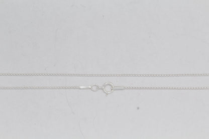 Sterling Silver, 1.0mm Width / Length, 18 Inch Rounded Box Chain with 6.0mm Width / Length by 1.4mm Thick, Smooth Spring Ring Clasp. Quantity Per Pack: 1 Piece.