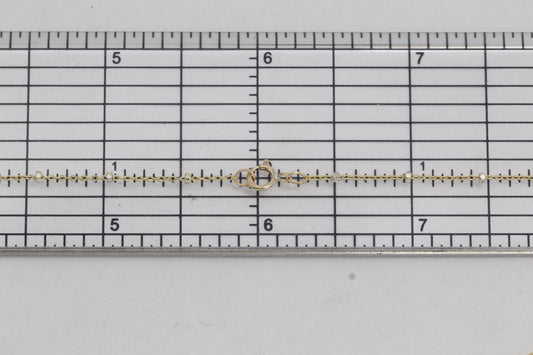 2 Tone - Gold Filled & Sterling Silver, 1.0mm Width / Length, 18 Inch Regular Satellite Chain with 5.0mm Width / Length by 1.0mm Thick, Smooth Spring Ring Clasp. Quantity Per Pack: 1 Piece.