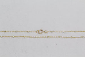 2 Tone - Gold Filled & Sterling Silver, 1.0mm Width / Length, 18 Inch Regular Satellite Chain with 5.0mm Width / Length by 1.0mm Thick, Smooth Spring Ring Clasp. Quantity Per Pack: 1 Piece.