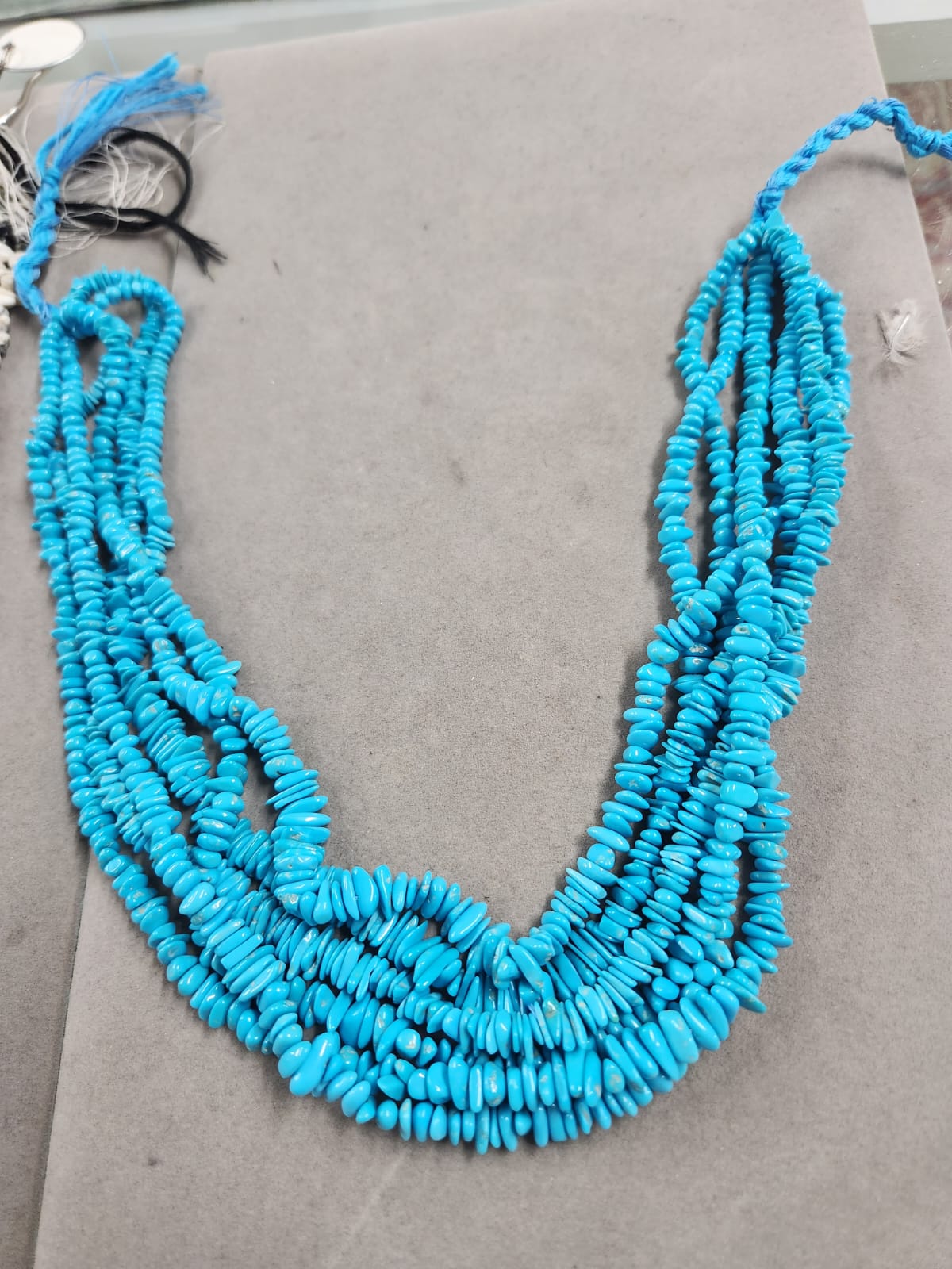 Turquoise Stone.American Sleeping Beauty Turquoise Size 5x7 mm Turquoise Stone.Quantity per 1 String.