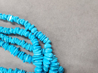 Turquoise Stone.American Sleeping Beauty Turquoise Size 5x7 mm Turquoise Stone.Quantity per 1 String.