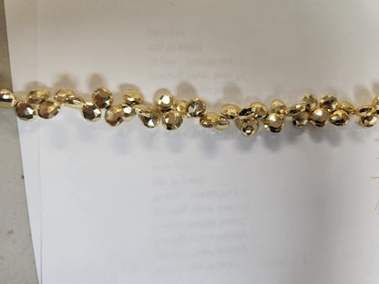 Gold Pyrite Faceted Coin Shape Beads, Coin Shape Beads, Gold Pyrite Faceted