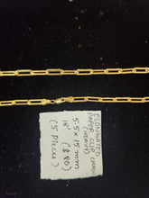 Load image into Gallery viewer, 14kt Gold Filled Elongated paper clip chain. Size5.5x15 mm Paper clip Chain. Quantity per pack: 1 Pieces.
