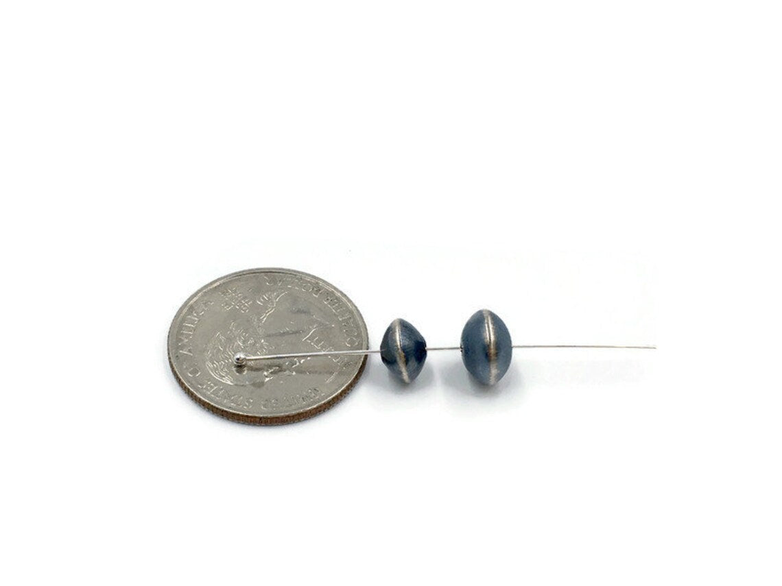 Navajo Pearl, Navajo Smooth Saucer, 3.3x2.0mm,4.5x3.0 mm.