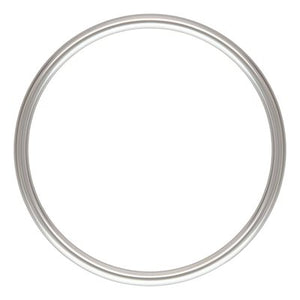 Sterling Silver, Size 2, 18.0 Gauge, 15.2mm Width / Height, Stacking Ring. Quantity per pack: 1 Piece.