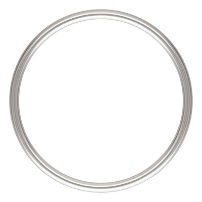 Sterling Silver, Size 4, 18.0 Gauge, 16.8mm Width / Height, Stacking Ring. Quantity per pack: 1 Piece.