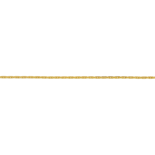 Chain by Foot. 14kt Gold Filled 0.6mm width, beading Chain. Price per: 1 Foot.