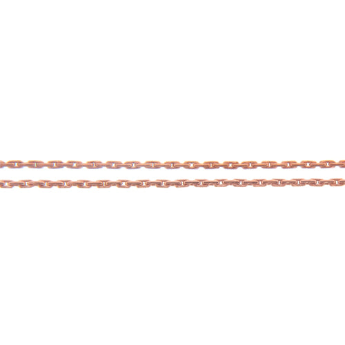 14kt Gold Filled - Rose Gold 0.6mm width, beading Chain. Price per: 1 Foot.