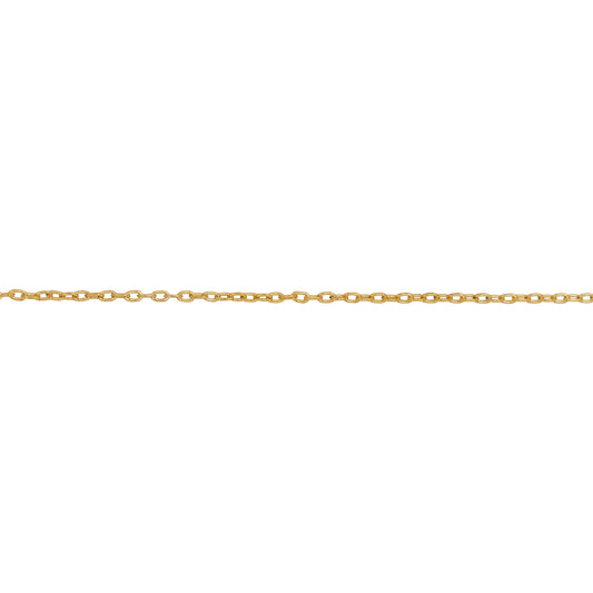 Chain by Foot. 14kt Gold Filled 0.9mm width by 1.5mm length, Cable Chain. Price per: 1 Foot.