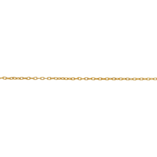 Chain by Foot. 14kt Gold Filled 0.9mm width by 1.5mm length, Cable Chain. Price per: 1 Foot.