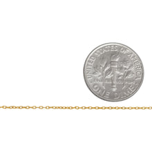 Load image into Gallery viewer, 14kt Gold Filled 0.9mm width by 1.5mm length, Cable Chain. Price per: 1 Foot.
