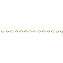 Load image into Gallery viewer, Chain by Foot. 14kt Gold Filled 1.5mm width by 2.0mm length, Cable Chain. Price per: 1 Foot.

