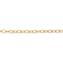 Load image into Gallery viewer, Chain by Foot. 14kt Gold Filled 2.5mm width by 3.6mm length, Cable Chain. Price per: 1 Foot.

