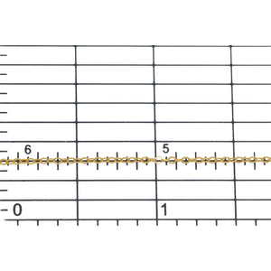 14kt Gold Filled 1.1mm Width by 1.6mm Length, Flat Cable Chain. Price per: 1 Foot.