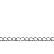 Load image into Gallery viewer, Chain by Foot. Sterling Silver 2.9mm Width by 4.3mm Length, Curb Chain. Price per: 1 Foot.
