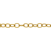 Load image into Gallery viewer, Chain by Foot. 14kt Gold Filled 4.0mm Width by 5.1mm Length, Cable Chain. Price per: 1 Foot.
