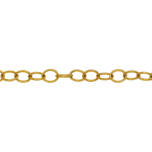 Chain by Foot. 14kt Gold Filled 4.0mm Width by 5.1mm Length, Cable Chain. Price per: 1 Foot.