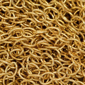 14kt Gold Filled 4.0mm Width by 5.1mm Length, Cable Chain. Price per: 1 Foot.