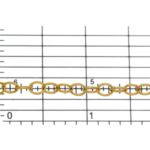 14kt Gold Filled 4.0mm Width by 5.1mm Length, Cable Chain. Price per: 1 Foot.