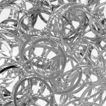 Load image into Gallery viewer, Sterling Silver 10.0mm Width Flat, Corrugated Circle Chain. Price per: 1 Foot.
