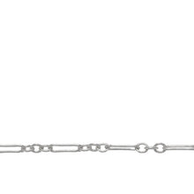 Load image into Gallery viewer, Chain by Foot. Sterling Silver 2.1mm Width by 2.7mm Length Short Links followed by 2.0mm Width by 6.9mm Length Long Link, Long and Short Chain. Price per: 1 Foot.
