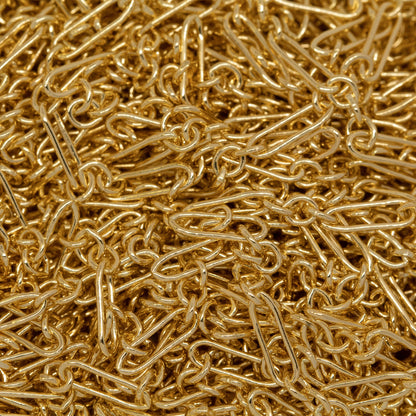 14kt Gold Filled 2.1mm Width by 2.7mm Length Short Links Followed by 2.0mm Width by 6.9mm Length Long Link, Long and Short Chain. Price per: 1 Foot.