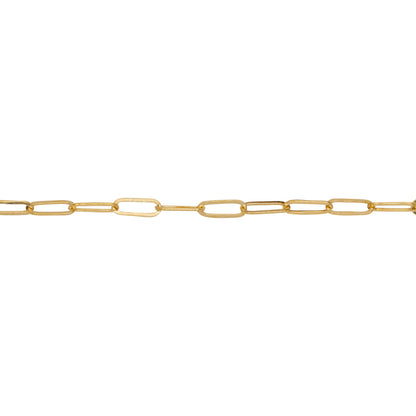 Chain by Foot. 14kt Gold Filled 2.0mm Width by 5.0mm Length, Flat Cable Chain. Price per: 1 Foot.