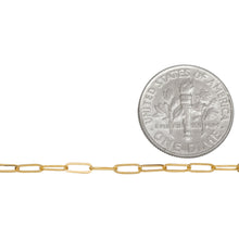 Load image into Gallery viewer, 14kt Gold Filled 2.0mm Width by 5.0mm Length, Flat Cable Chain. Price per: 1 Foot.
