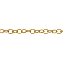 Load image into Gallery viewer, Chain by Foot. 14kt Gold Filled 3.6mm Width by 4.0mm Length, Cable Chain. Price per: 1 Foot.
