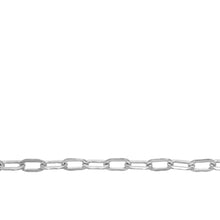 Load image into Gallery viewer, Chain by Foot. Sterling Silver 2.5mm Width by 4.9mm Length, Flat Cable Chain. Price per: 1 Foot.
