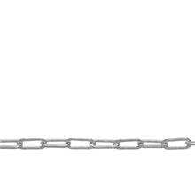 Load image into Gallery viewer, Chain by Foot. Sterling Silver 2.6mm Width by 6.1mm Length, Elongated Flat Cable Chain. Price per: 1 Foot.
