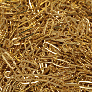 14kt Gold Filled 2.6mm width by 6.1mm length, Flat Cable Chain. Price per: 1 Foot.