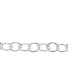 Load image into Gallery viewer, Chain by Foot. Sterling Silver 5.7mm Width by 7.5mm Length, Cable Chain. Price per: 1 Inch.
