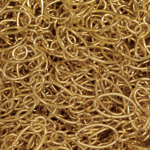 14kt Gold Filled 4.0mm Width by 7.4mm Length Long Oval Links, Long and Short Chain. Price per: 1 Foot.