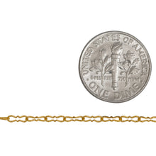 Load image into Gallery viewer, 14kt Gold Filled 2.0mm Width by 5.0mm Length Peanut Chain. Price per: 1 Foot.
