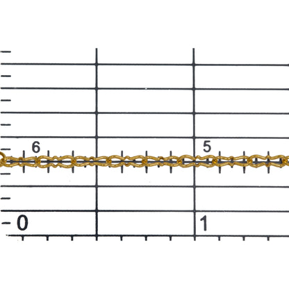 14kt Gold Filled 2.0mm Width by 5.0mm Length Peanut Chain. Price per: 1 Foot.