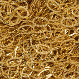 14kt Gold Filled 2.8mm Width by 4.5mm Length Flat Corrugated Cable Chain. Price per: 1 Foot.