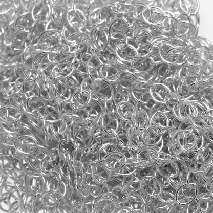 Sterling Silver 2.5mm Width by 3.2mm Length, Cable Chain. Price per: 1 Foot.