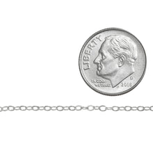 Load image into Gallery viewer, Sterling Silver 1.5mm Width by 2.2mm Length, Corrugated Cable Chain. Price per: 1 Foot.
