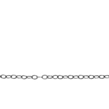 Load image into Gallery viewer, Chain by Foot. Sterling Silver Oxidized 1.5mm Width by 2.2mm Length, Corrugated Cable Chain. Price per: 1 Foot.
