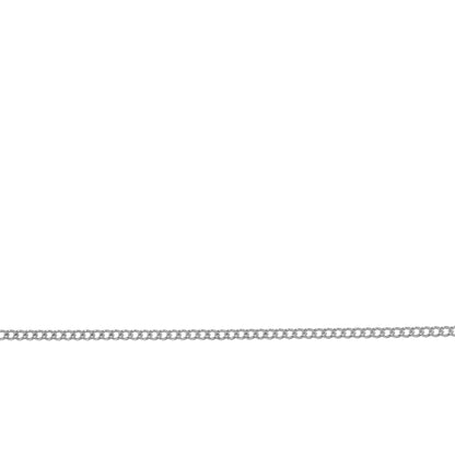 Chain by Foot. Sterling Silver 1.0mm Width by 1.26mm Length, Curb Chain. Price per: 1 Foot.