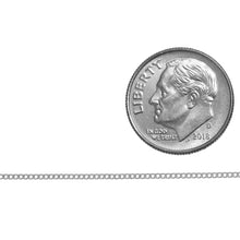 Load image into Gallery viewer, Sterling Silver 1.0mm Width by 1.26mm Length, Curb Chain. Price per: 1 Foot.
