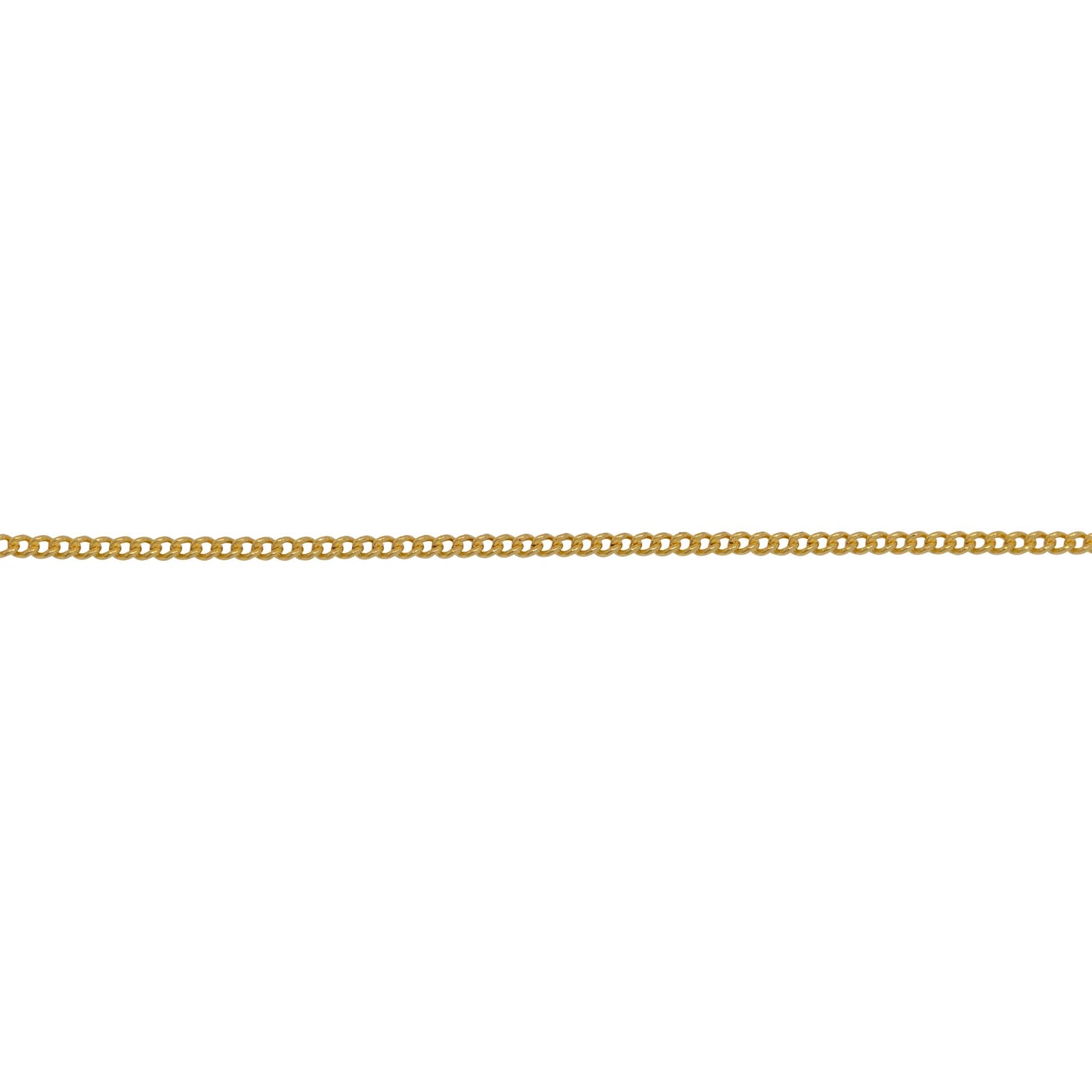 Chain by Foot. 14kt Gold Filled 1.0mm Width by 1.26mm Length, Curb Chain. Price per: 1 Foot.