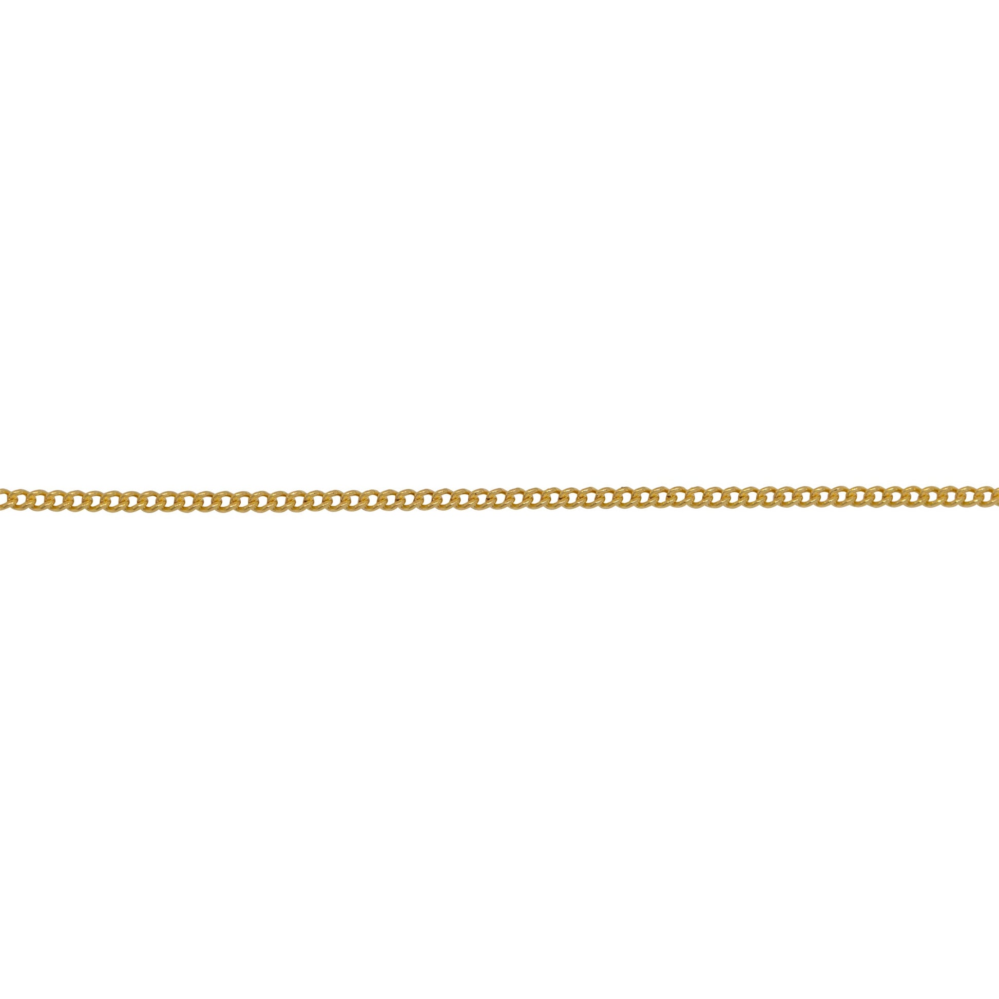 Chain by Foot. 14kt Gold Filled 1.0mm Width by 1.26mm Length, Curb Chain. Price per: 1 Foot.