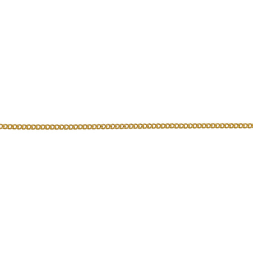 Chain by Foot. 14kt Gold Filled 1.0mm Width by 1.26mm Length, Curb Chain. Price per: 1 Foot.