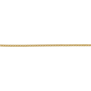 Chain by Foot. 14kt Gold Filled 1.0mm Width by 1.26mm Length, Curb Chain. Price per: 1 Foot.